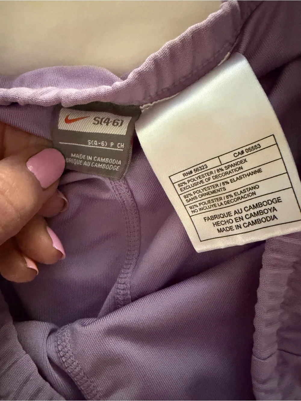 Nike Dri-FIT Purple White Tennis Skirt Skort Women’s Size S 4-6